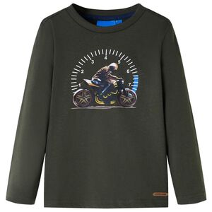 vidaXL Kinder-Langarmshirt Khaki 104