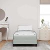 vidaXL Boxspringbett mit Matratze Hellgrau 90 x 220 cm Stoff