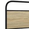 vidaXL Bettgestell ohne Matratze 75x190 cm Sonoma-Eiche Holzwerkstoff