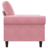 vidaXL Sessel Rosa 60 cm Samt