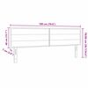 vidaXL LED Kopfteil mit LED-Lichtleisten Schwarz 180 cm Polyester