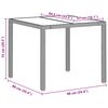 vidaXL Garten Essgruppe 5 pcs Hellgrau Poly-Rattan