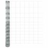 vidaXL Feldzaun Silber 50 x 1,4 m Verzinkter Stahl