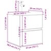 vidaXL 2-tlg. Badm&ouml;bel-Set Betongrau Holzwerkstoff