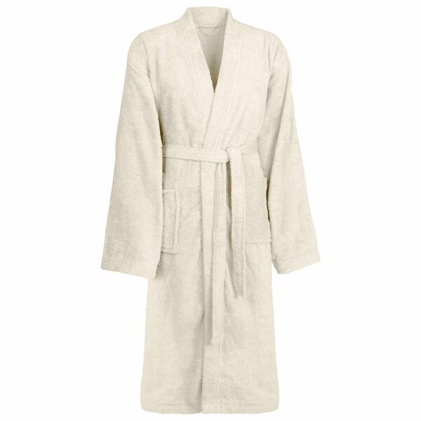vidaXL Bademantel KINN Creme M Baumwolle