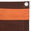 vidaXL Balkon-Sichtschutz Orange und Braun 90x500 cm Oxford-Gewebe