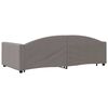 vidaXL Tagesbett Ausziehbar Taupe 100x200 cm Stoff