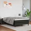 vidaXL Taschenfederkernmatratze Mittel Schwarz 120x200x20 cm Kunstleder