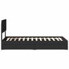 vidaXL Aufbewahrungsbett Schwarz 100 x 200 cm Holzwerkstoff