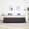 vidaXL Boxspringbett mit Matratze Dunkelbraun 200 x 200 cm Stoff