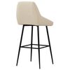 vidaXL Barhocker 2 Stk. Creme Samt
