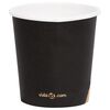 vidaXL Pappbecher 120 ml 1000 Stk. Schwarz