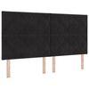 vidaXL LED Kopfteil Schwarz 180 cm Kunstleder