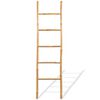 vidaXL Handtuchleiter mit 5 Sprossen Bambus 150 cm