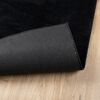 vidaXL Teppich OVIEDO Kurzflor Schwarz 200x200 cm