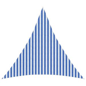 vidaXL Sonnensegel Blau und Wei&szlig; 3,6 x 3,6 x 3,6 m HDPE