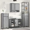 vidaXL Badezimmerschrank Graues Sonoma 40 x 30 x 100 cm Holzwerkstoff
