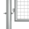vidaXL Gartentor verzinkter Stahl 400 x 125 cm Silber