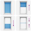 vidaXL Plissee Blau 70x100 cm Stoffbreite 69,4 cm Polyester