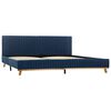 vidaXL Bettgestell Blau Stoff 180x200 cm