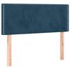 vidaXL Boxspringbett mit Matratze & LED Dunkelblau 120x190 cm Samt