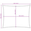 vidaXL Sonnensegel Oxford-Gewebe Rechteckig 5x6 m Beige