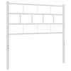 vidaXL Ersatz-Kopfteil Metall Wei&szlig; 75 cm