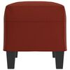 vidaXL Sitzbank Weinrot 70x35x41 cm Kunstleder