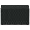 vidaXL 4-tlg. Garten-Lounge-Set mit Auflagen Poly Rattan Schwarz