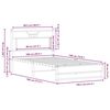 vidaXL Bettgestell ohne Matratze Braun Eiche 100x190 cm Holzwerkstoff