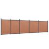vidaXL Zaunelement Braun 872x186 cm WPC