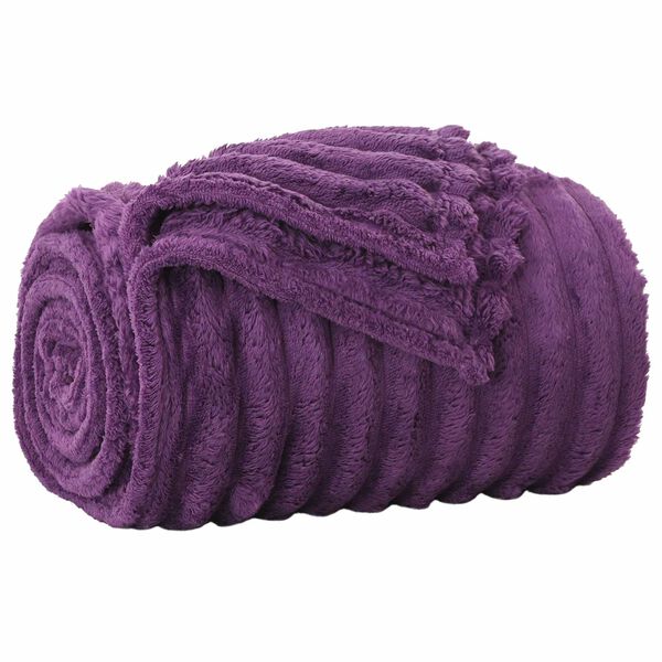 vidaXL &Uuml;berwurfdecke Lila 150 x 130 cm Fleece