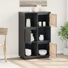 vidaXL Highboard Grau 74x35x117 cm Massivholz Kiefer
