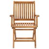 vidaXL Klappbare Gartenst&uuml;hle mit Kissen 8 Stk. Massivholz Teak