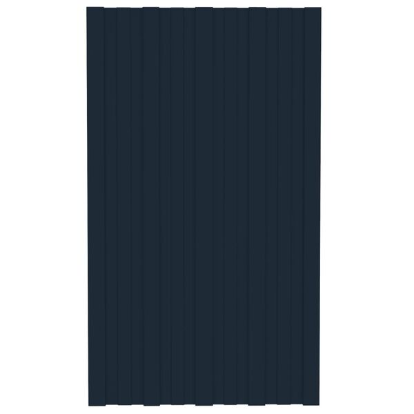 vidaXL Dachpaneele 36 Stk. Verzinkter Stahl Anthrazit 80x45 cm