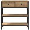 vidaXL Konsolentisch Artisan-Eiche 72,5 x 25 x 75 cm Holzwerkstoff