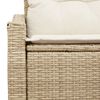 vidaXL Garten-Sofa mit Kissen 123 x 62 x 69 cm Poly-Rattan