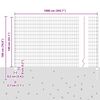 vidaXL Zaun mit Pfosten Gr&uuml;n 1,4 x 10 m Stahl und PVC