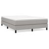 vidaXL Boxspringbettgestell Hellgrau 140x200 cm Stoff