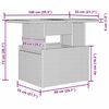 vidaXL Garten-Sofa-Set mit Speicher 9 pcs Schwarz Poly Rattan