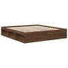 vidaXL Bettgestell Braun Eichen-Optik 180x200 cm