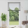 vidaXL Fensterjalousie mit Vorh&auml;ngen Dunkelgrau Aluminium