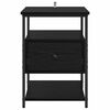 vidaXL Nachttisch 2 pcs Schwarz Eichen-Optik 40 x 42 x 56 cm