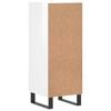 vidaXL Sideboard Hochglanz-Wei&szlig; 34,5x34x90 cm Holzwerkstoff
