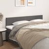 vidaXL Kopfteile Grau 200x5x78/88 cm Kunstleder