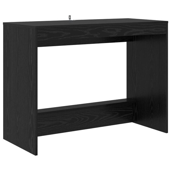vidaXL Bett-Schreibtisch Schwarz Eichen-Optik 100 x 45 x 75 cm