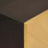 vidaXL Sideboard 3 pcs Schwarz und Gold 60 x 33 x 75 cm