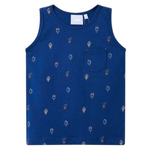 vidaXL Kinder-Tanktop Dunkelblau 128