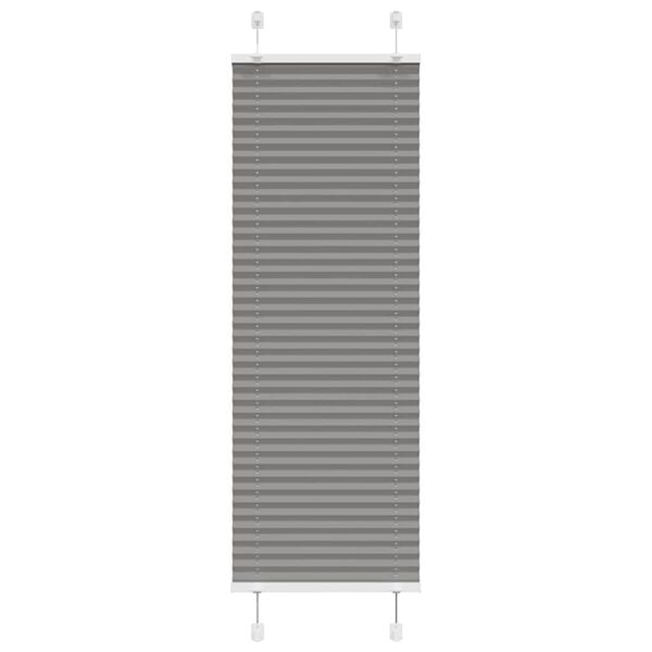 vidaXL Plissee Anthrazit 40x150 cm Stoffbreite 39,4 cm Polyester