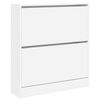 vidaXL Schuhschrank Wei&szlig; 80x21x87,5 cm Holzwerkstoff